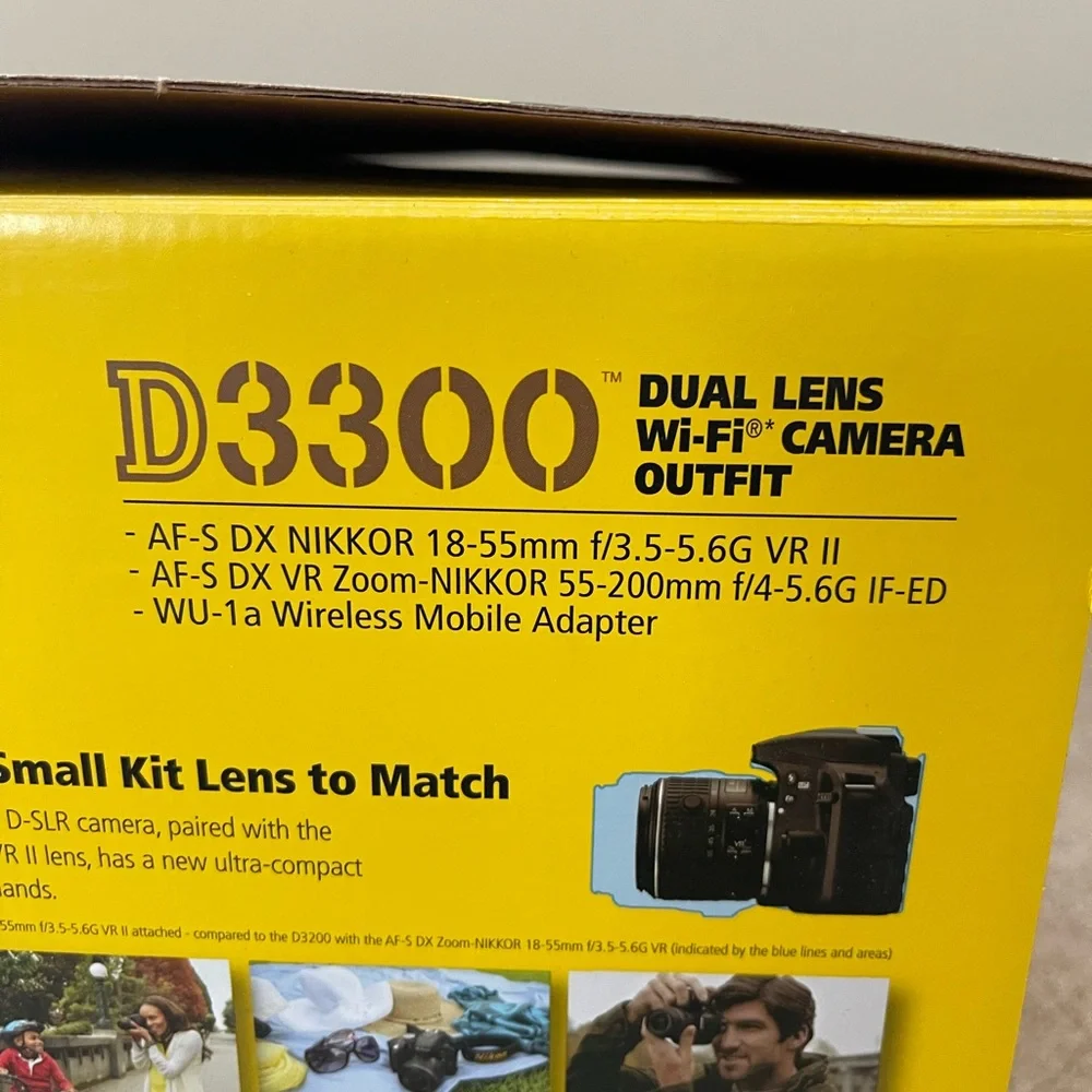 Nikon D3300 Black DSLR Camera with 18-55mm Lens